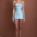 THE IRIS Dress - Ice Blue by Milana Marhel — front view